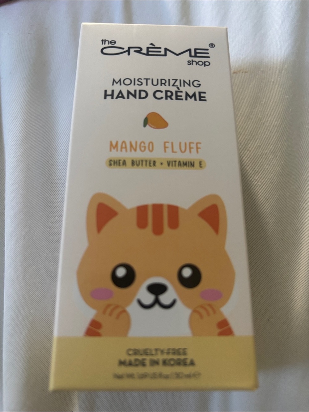 The Crème Shop Mango Fluff Moisturizing Hand Crème — Peach